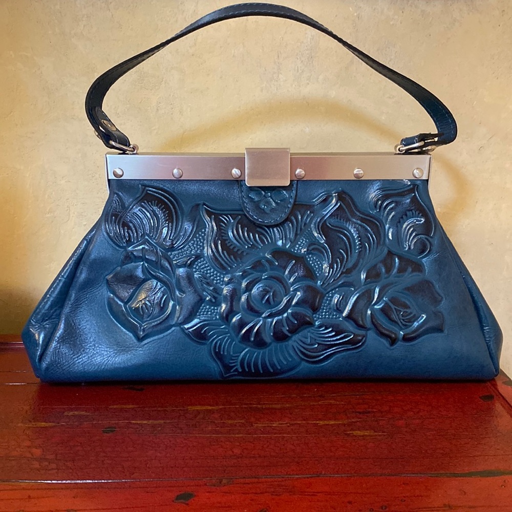 Patricia Nash Tooled Leather Satchel